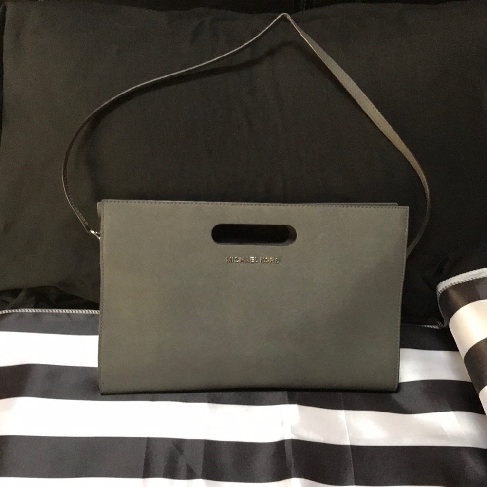 Michael Kors Gray Clutch